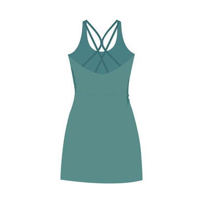 Women's Breathable Sports Skirt with Culottes | Anti-Glare Yoga Skirt for Workout & Tennis Ooho