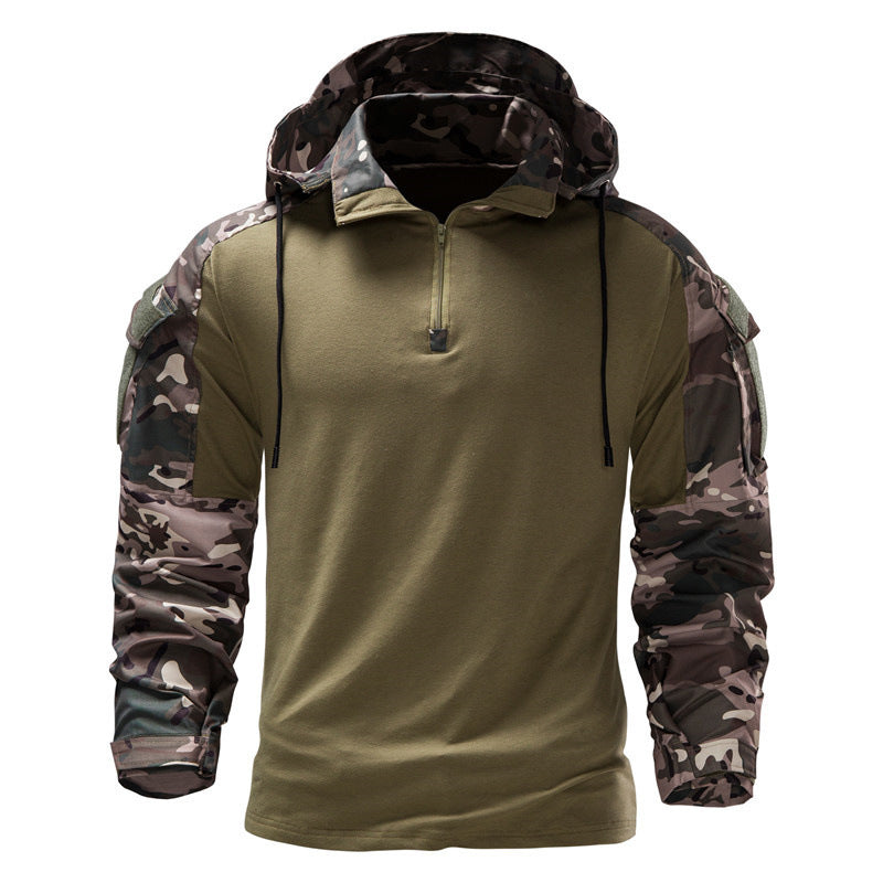 Men's Military Field Outdoor Camouflage Jacket Detachable Ooho