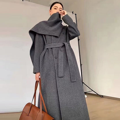 Handmade Reversible Cashmere Coat for Women - Luxurious & Stylish Outerwear Ooho