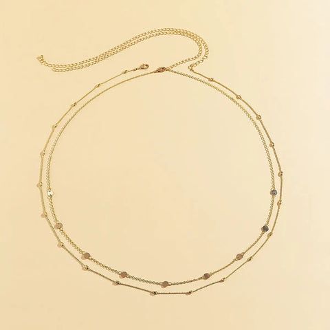 Belly Chain Sexy Body Coin Waist Female Suit For Women Snake Bone Double Layers Jewelry Decor Bra Bikini Beach Harness Jewelry Ooho