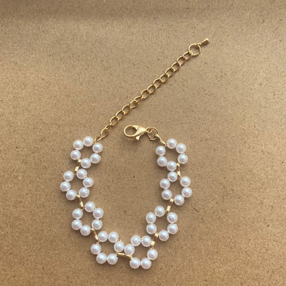 Pearl Necklace Bracelet For Women Ooho