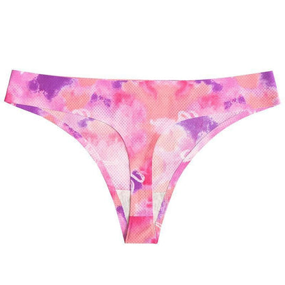 Printed Breathable One Piece Low Waist Thong Women Ooho