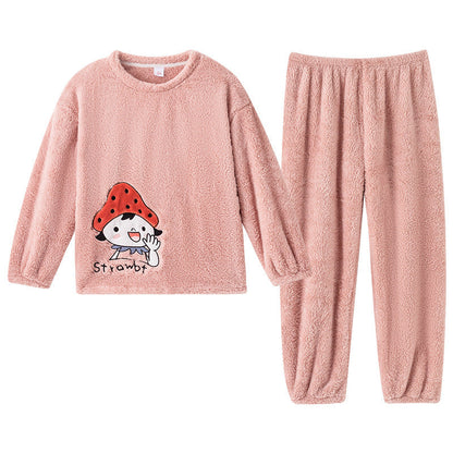 Flannel Women Pajamas Sets Sleepwear Home Ooho