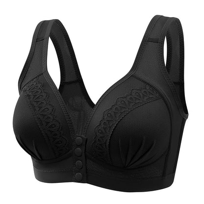 Bras For Women Front Closure Button Bra Wireless Bralette Push Up Brassiere Bra Tube Top Vest Underwear Ooho