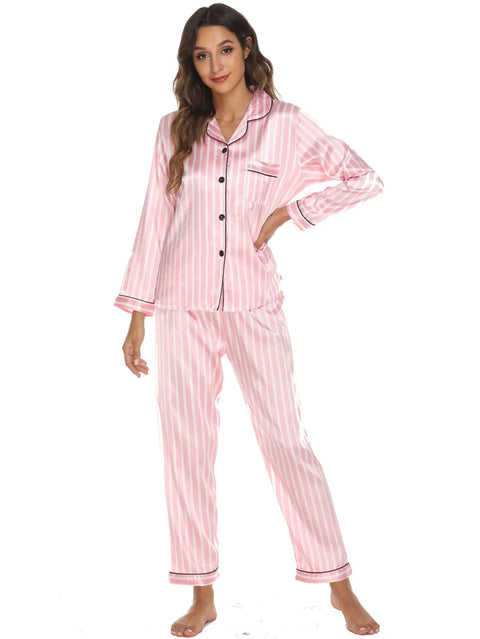Women's Print Pajama Set Long Sleeve Tops And Pants Loungewear Sleepwear Ooho
