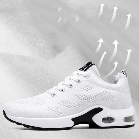 New Casual Air Cushion Running Breathable Soft Sole Sports Shoes For Women Ooho