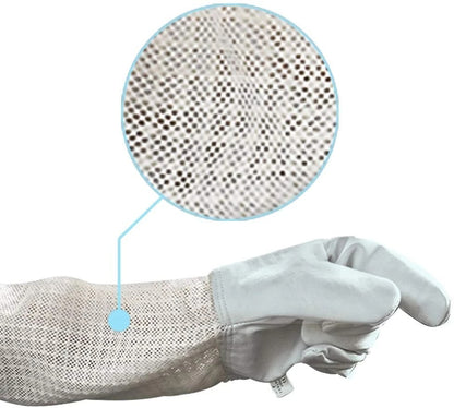 Protection Products Three-layer Breathable Mesh Sheepskin Anti-bee Gloves Ooho