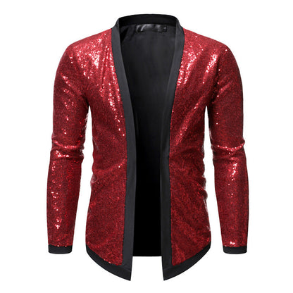 Men's Fashion Casual Performance Party Cardigan Jacket Ooho