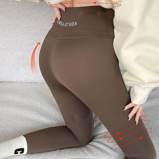 Fleece Thickened Winter Leggings for Women – High Waist Tummy Control Skinny Shark Pants, Warm Slimming Yoga Tights (-20°C to 5°C) Ooho
