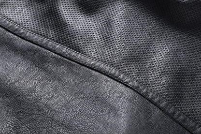 Winter Stand-collar PU Jacket Leather Jacket Men Ooho
