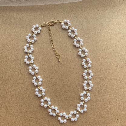 Pearl Necklace Bracelet For Women Ooho