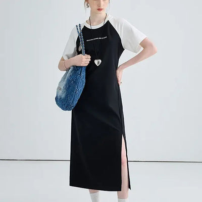 Short Sleeve T-Shirt Dress for Women | Casual Everyday Cotton Dress Ooho