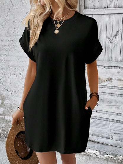 Solid Color Dress for Women | Elegant Casual Slim Fit Everyday Dress Ooho
