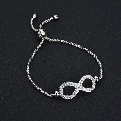 Micro Rhinestone Adjustable Bracelet For Women Ooho